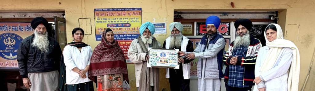 Dr Baldev Singh Kalra was honored by the team of the organization  Khalsa Ajnoha